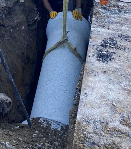 Dernekpazarı İlçesi Merkez Mahallesi Belediye Caddesi İçme suyu Kanalizasyon ve Yağmur suyu Hattı İnşaatı